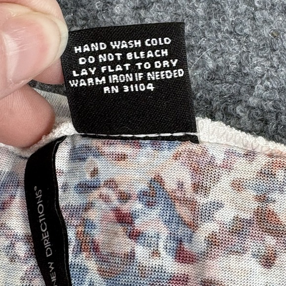 New Directions ND Paisley Tunic Top Women's Large Boho‎ Chic Y2K Artsy Festival - Picture 11 of 11